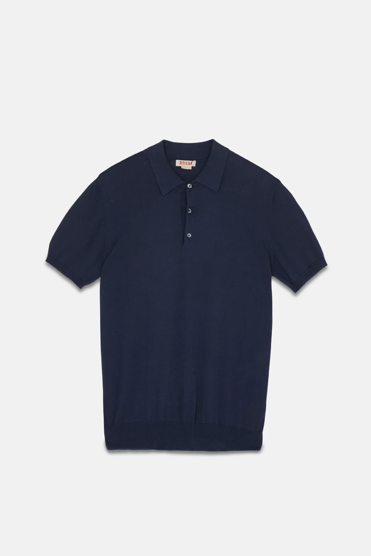 Baracuta Short Sleeved Polo in Navy