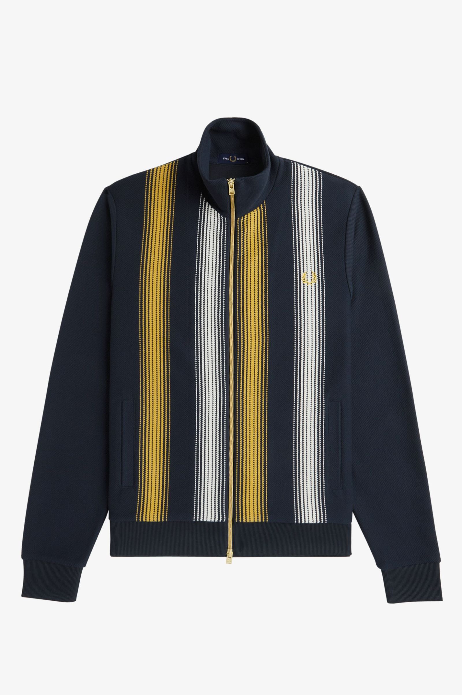 Fred Perry Ombre Stripe Track Jacket in Navy