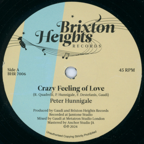 Peter Hunnigale – Crazy Feeling Of Love  (7")  