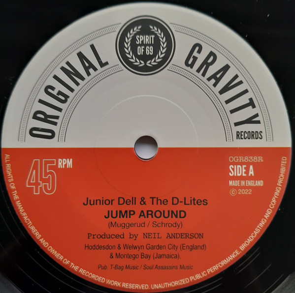 Junior Dell & The D-Lites - Jump Around / Prince Deadly - Rock The Lawn (7")