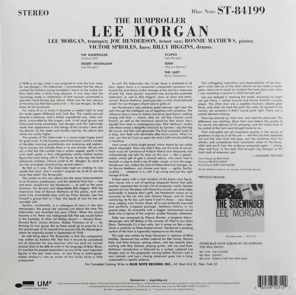 Lee Morgan – The Rumproller (LP)