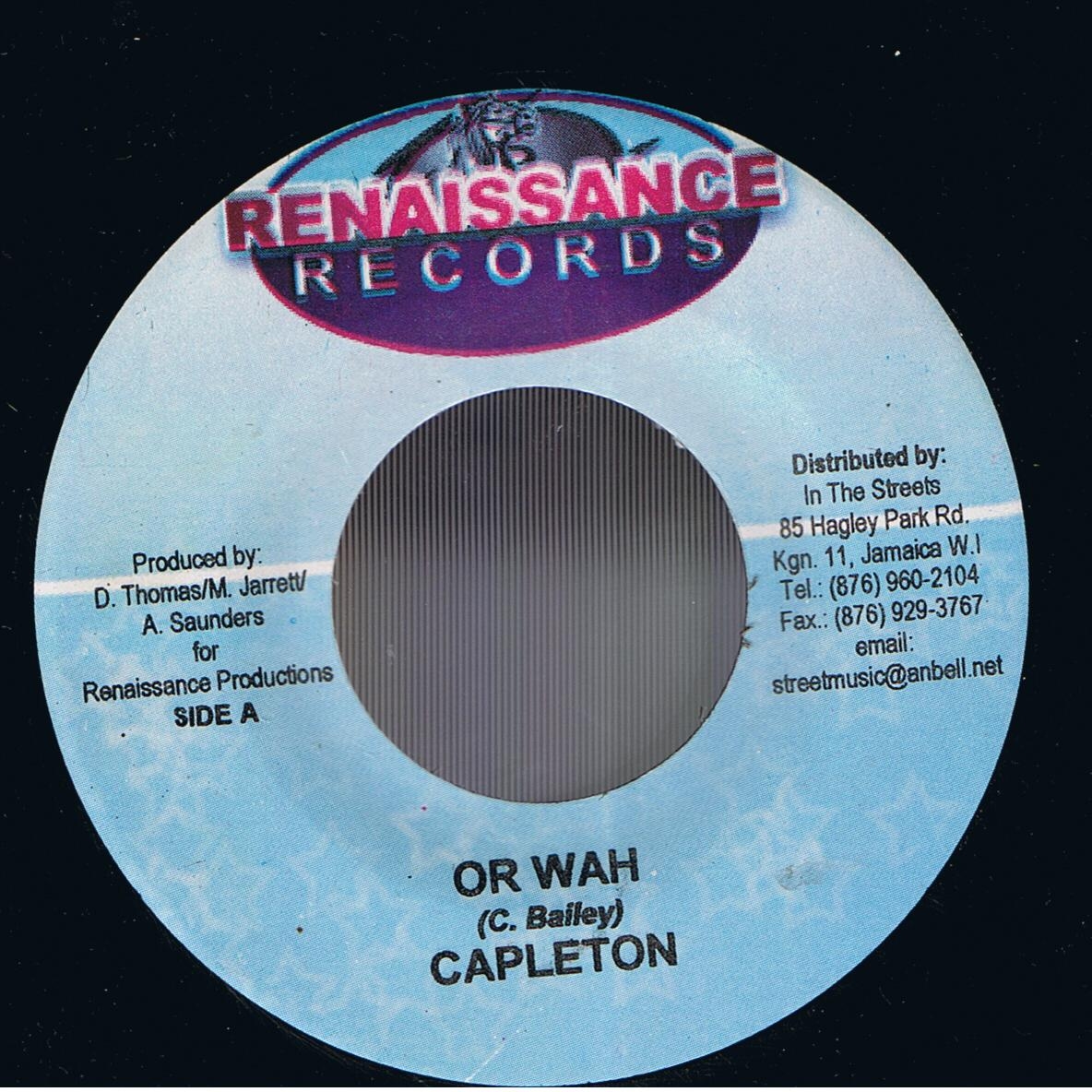 Capleton - Or Wah / Version  (7") 