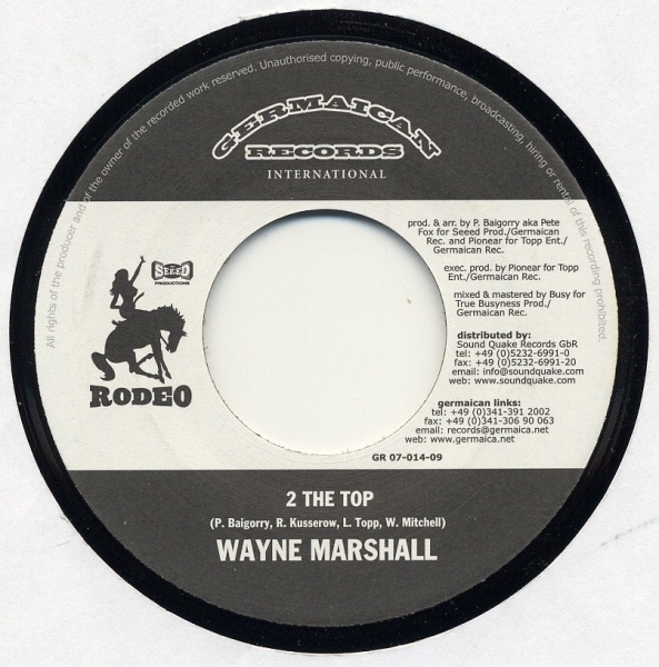 Wayne Marshall - 2 The Top / Wayne Marshall - 2 The Top (Refix) (7")