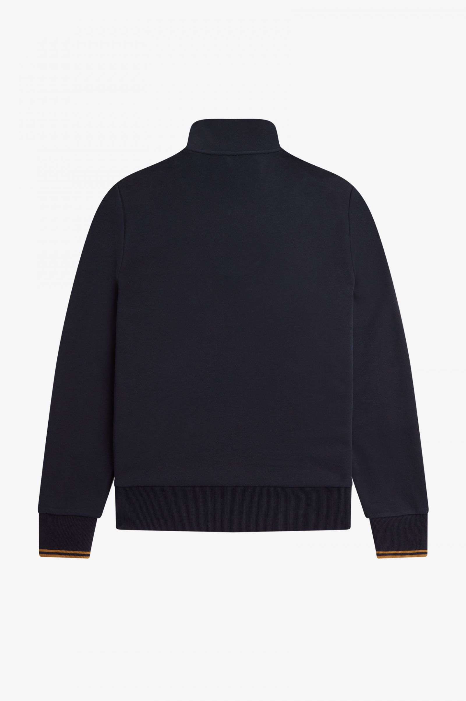 Fred Perry Half Zip Sweatshirt Navy/Dark Caramel