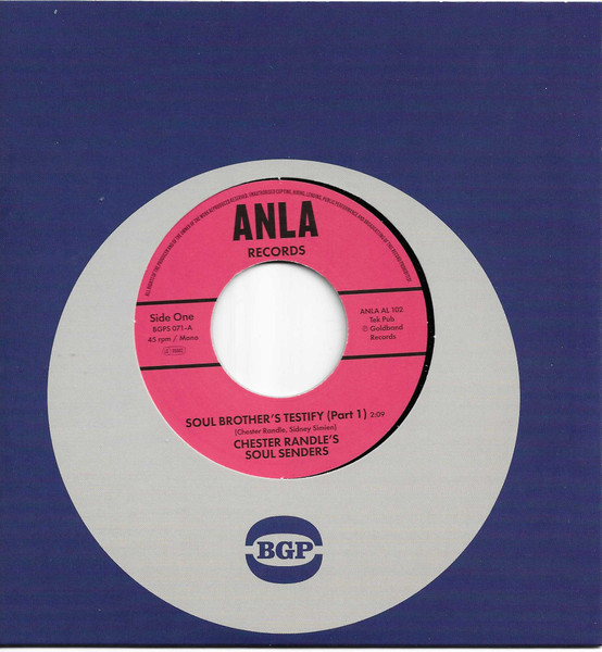 Chester Randle's Soul Sender's – Soul Brother's Testify Part 1 & part 2 (7")