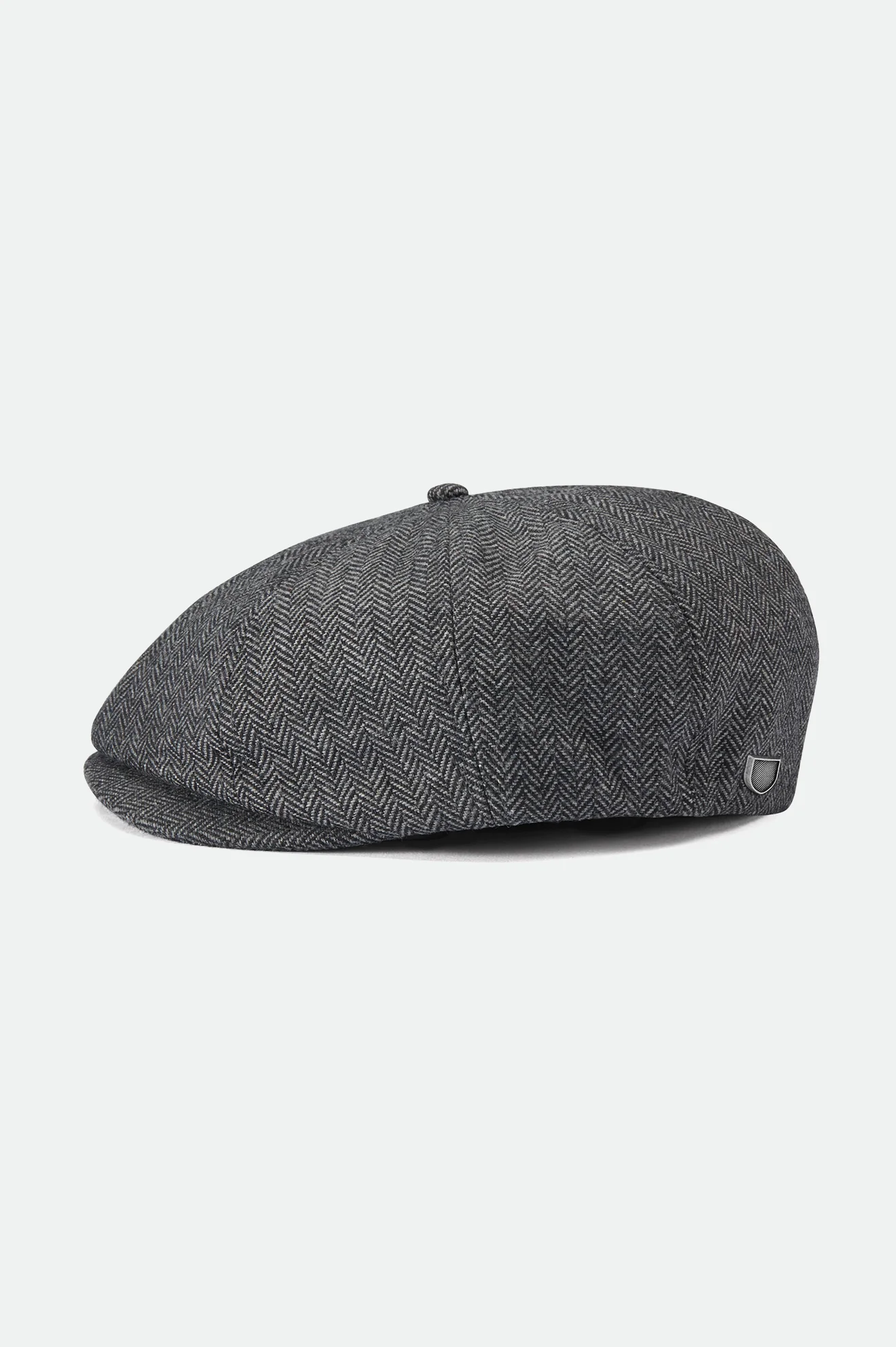 Brixton Brood Snap Cap in Grey/Black