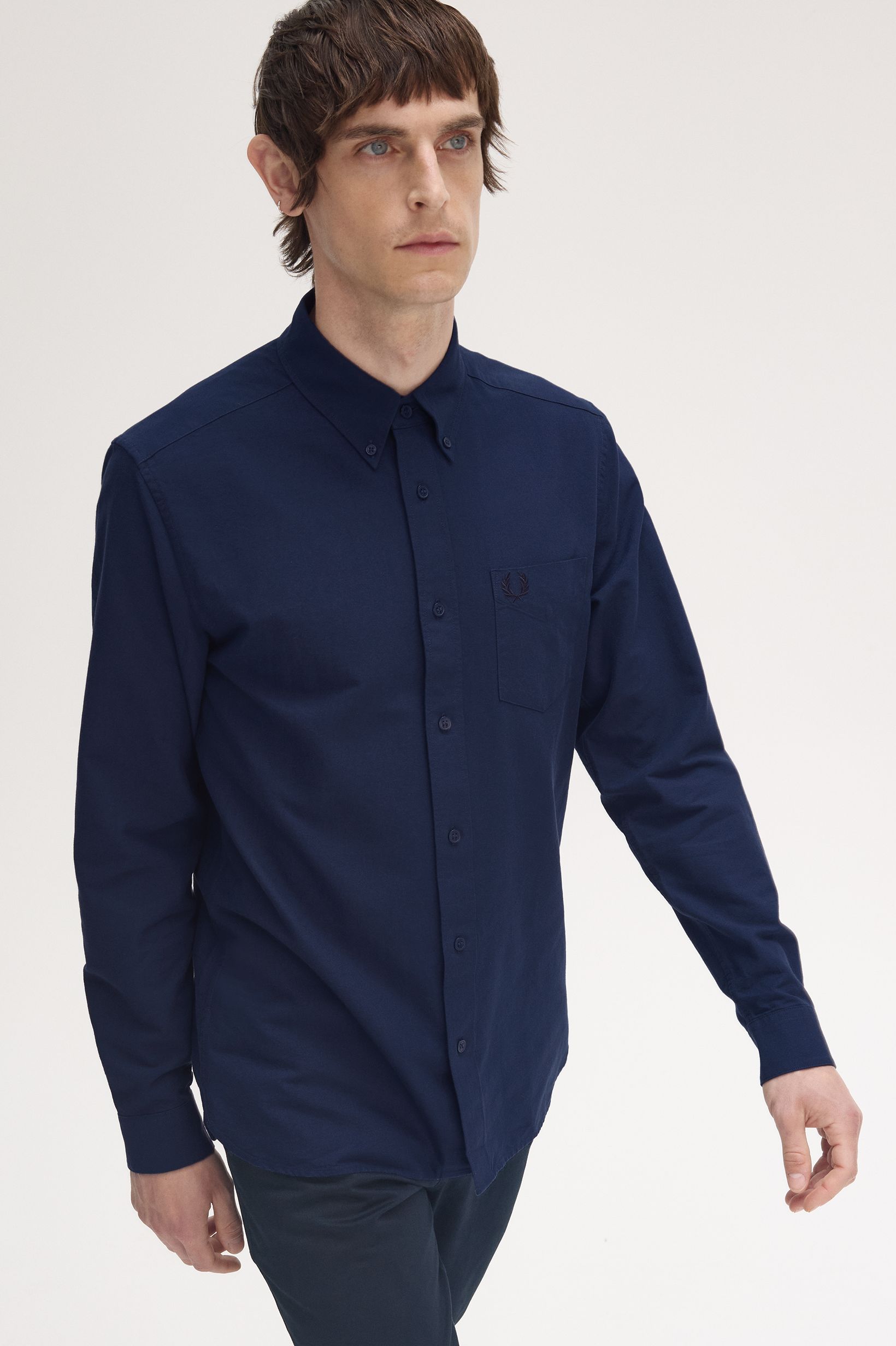 Fred Perry Oxford Shirt in Tennisblue 