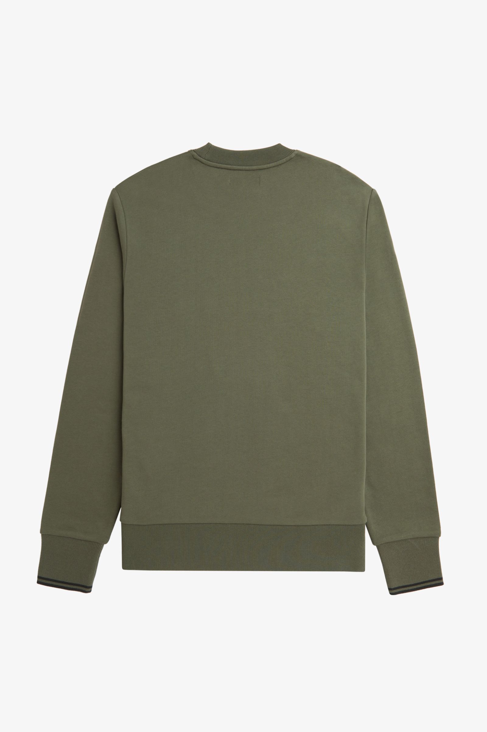 Fred Perry Crew Neck Sweatshirt in Hunting Green / Laurel Wreath Green