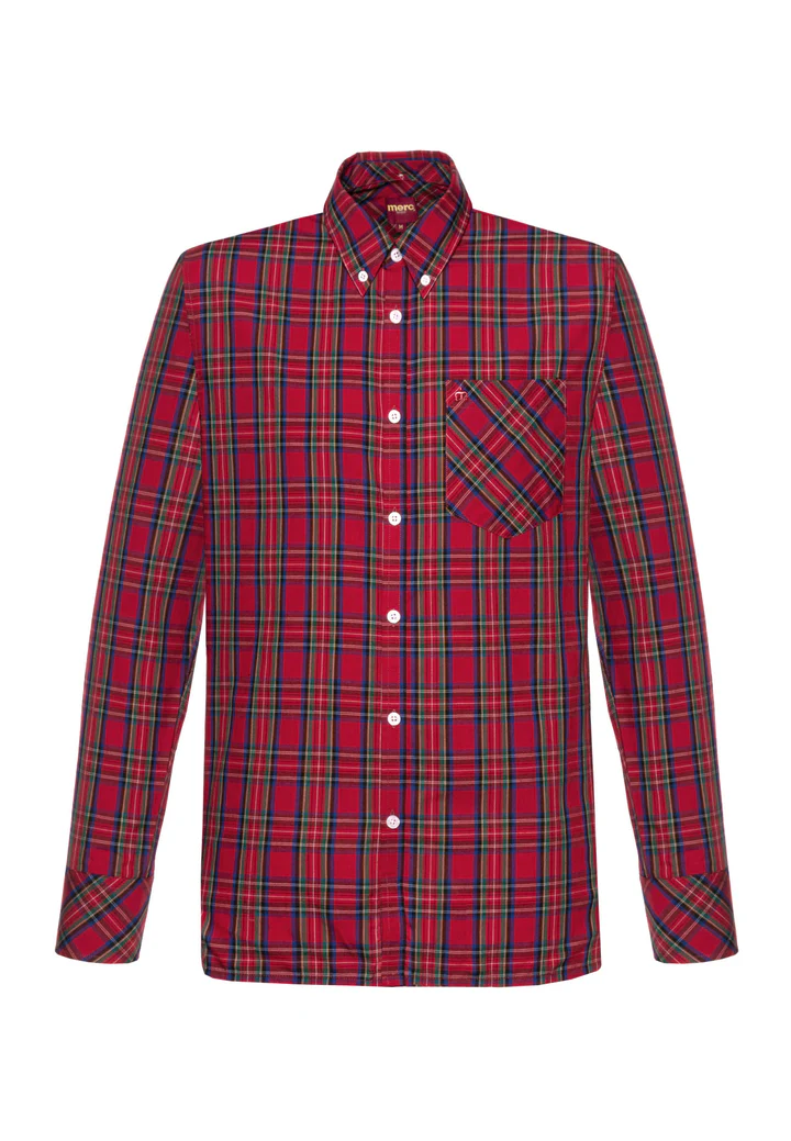 Merc Neddy Shirt in Stewart Red