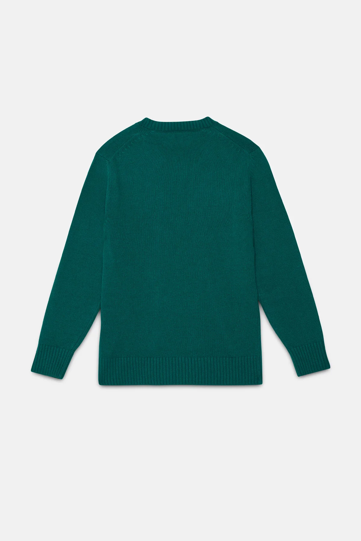 Baracuta  Merino Crewneck in Emerald Green