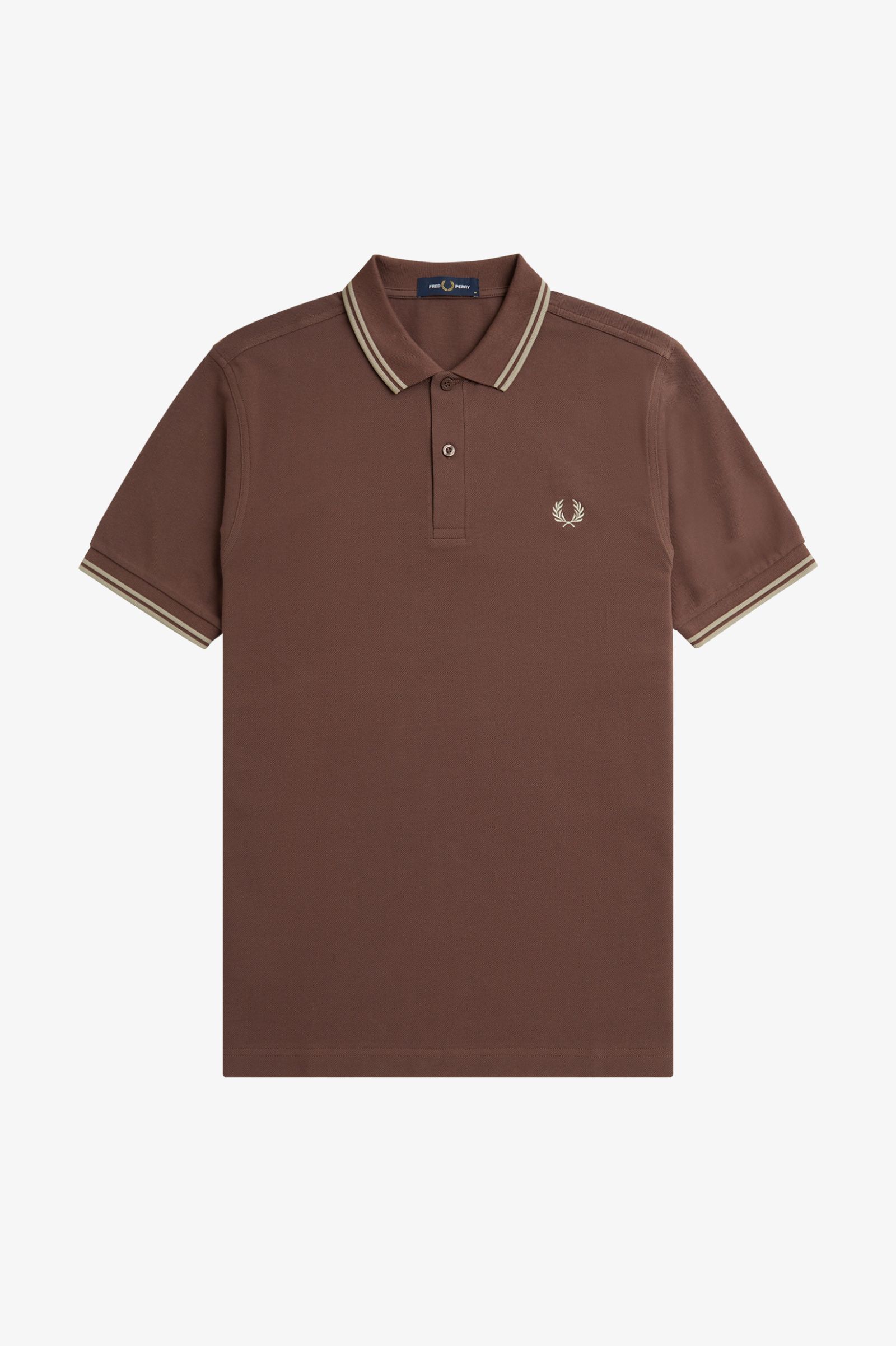 Fred Perry Twin Tipped Shirt Carrington Brick / Warm Grey