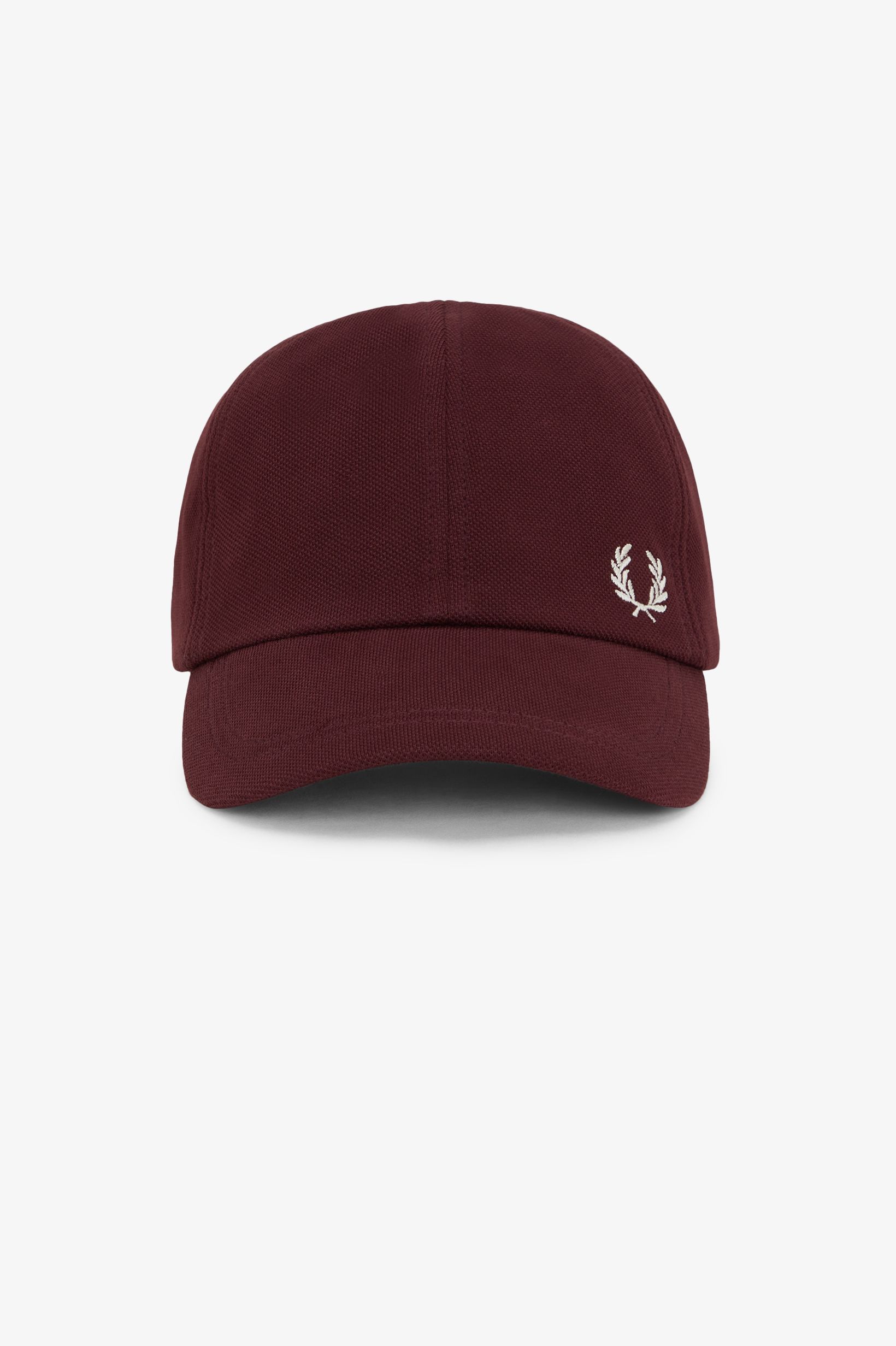 Fred Perry Pique Classic Cap in Oxblood