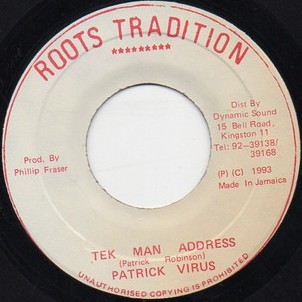 Patrick Virus - Tek Man Address / Version (7")