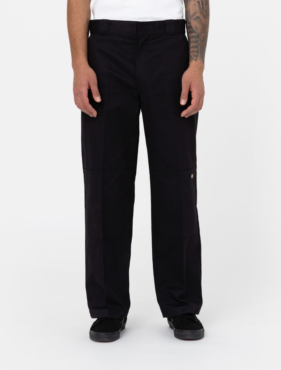 Dickies Double Knee Work Trousers in Black 