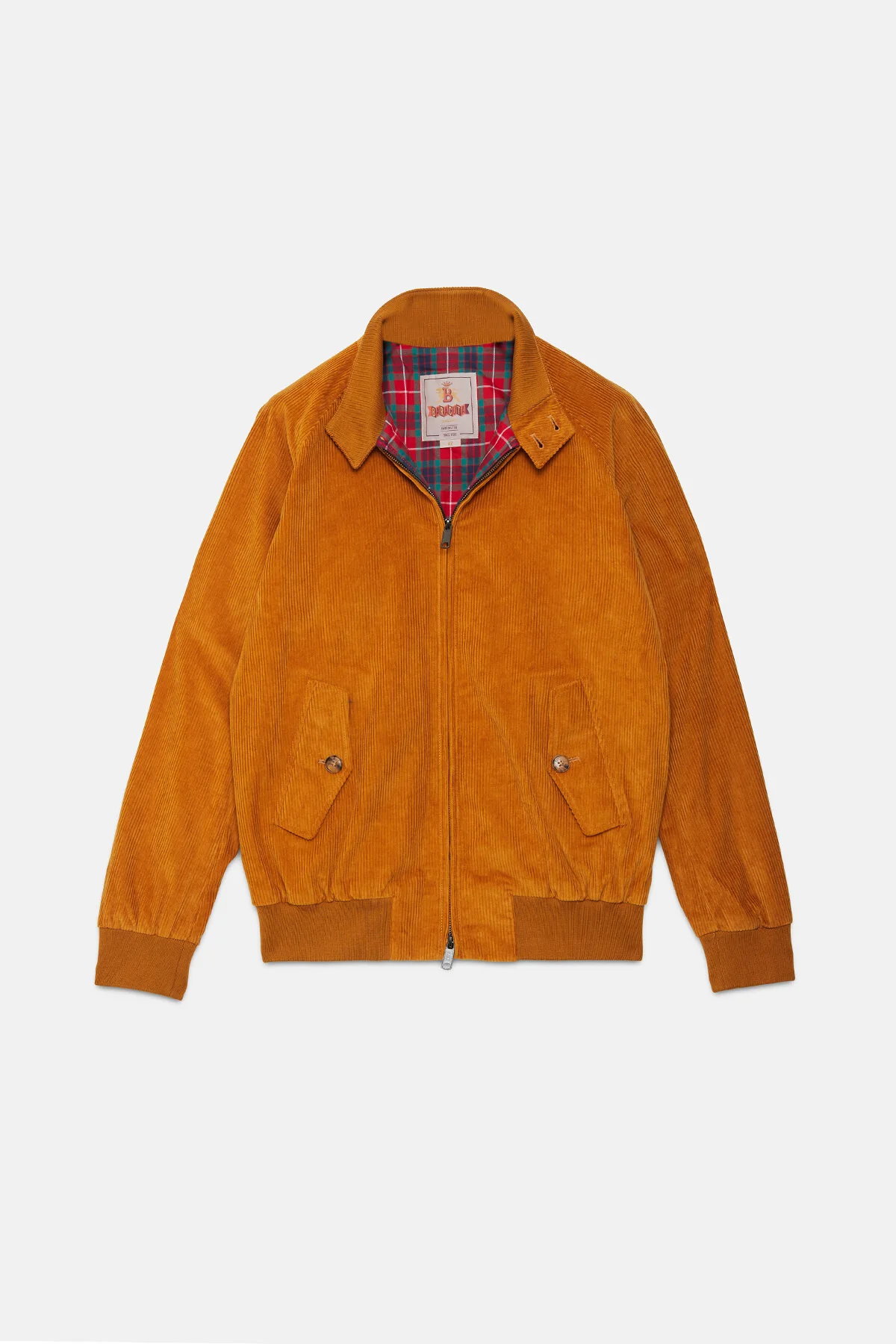 Baracuta ungefütterte G9 Harrington Corduroy in Honey