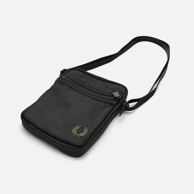 Fred Perry Ballistic Nylon Side Bag in Black 