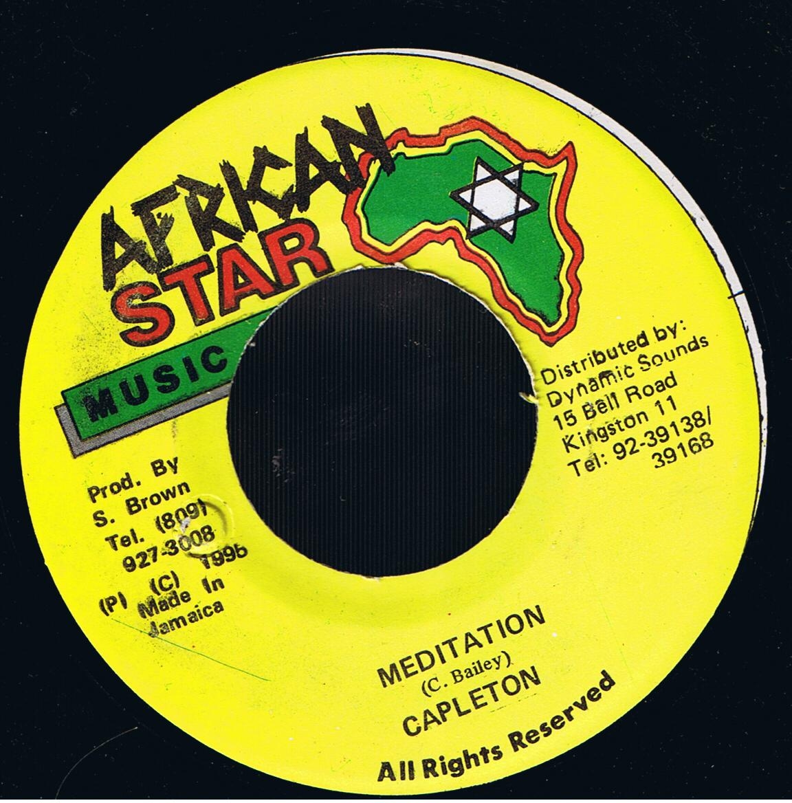 Capleton - Meditation / Version (7")