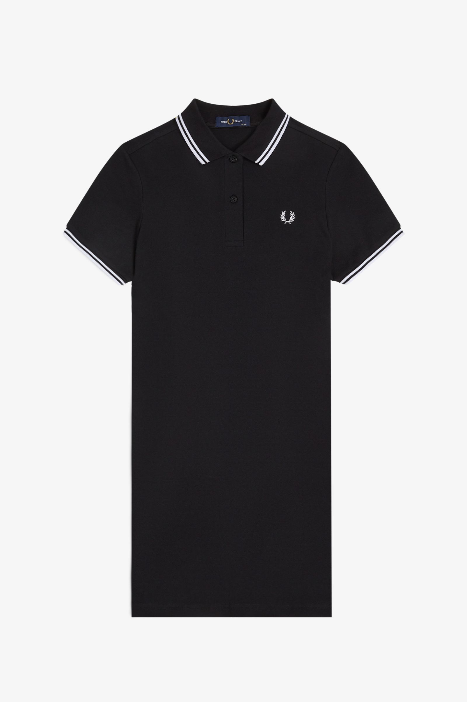 Fred Perry Twin Tipped Dress in Black