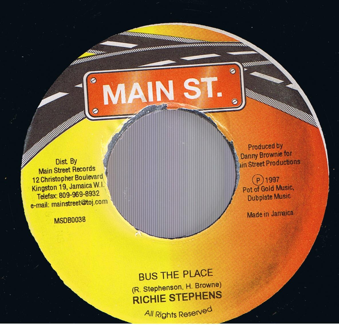 Richie Stephens - Bus The Place / Version (Original 7")
