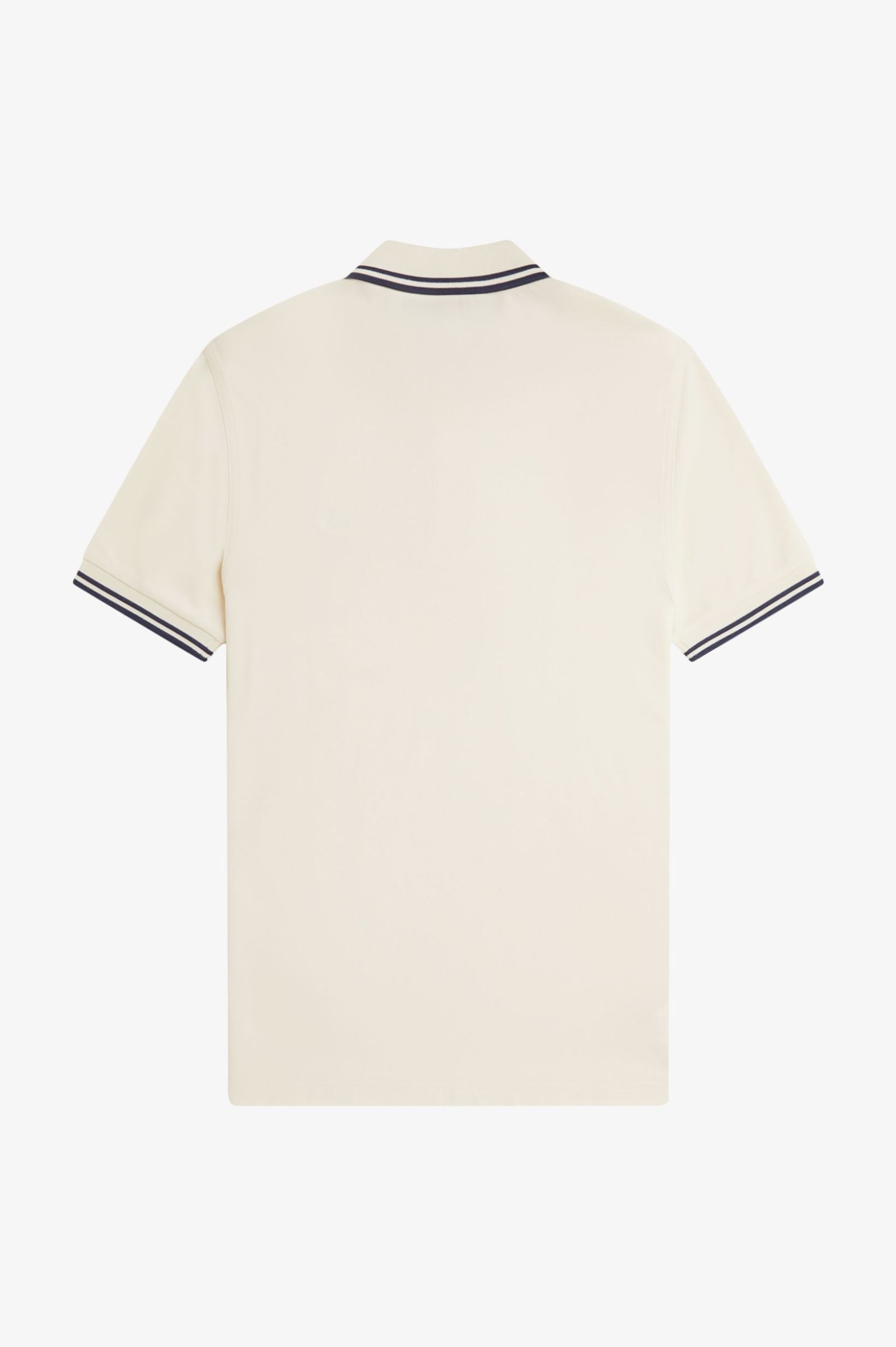 Fred Perry Twin Tipped Shirt in Ecru/Tennis Blue