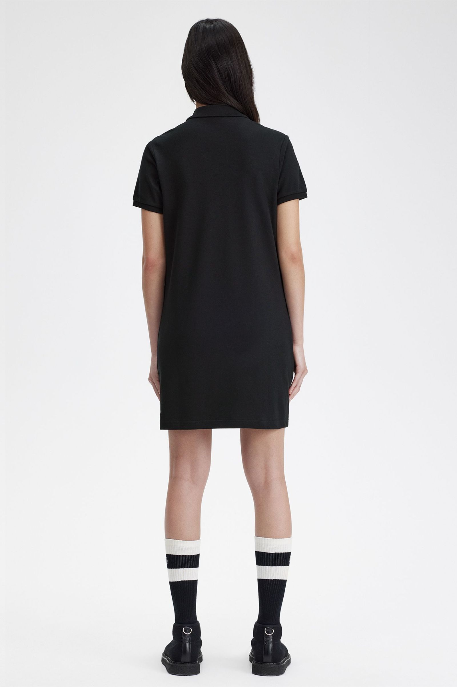 Fred Perry Shirt Dress in Black 