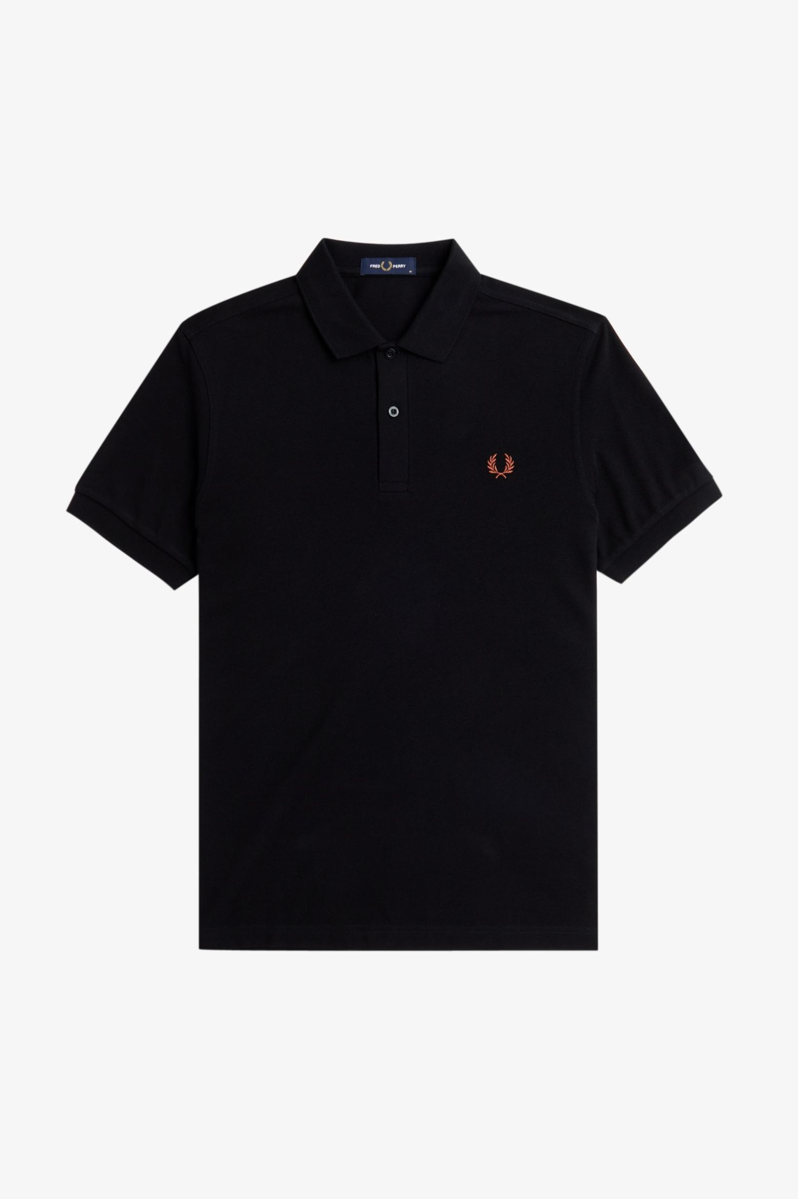 Fred Perry The Fred Perry Shirt M6000 in Black/Whisky Brown