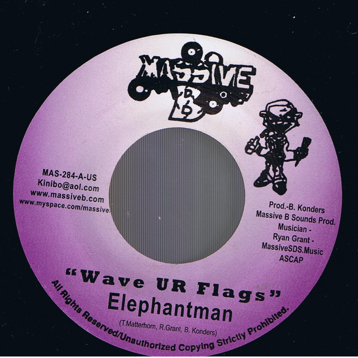 Elephant Man - Wave Ur Flags / Choppa Chop - Where We Live (7") 