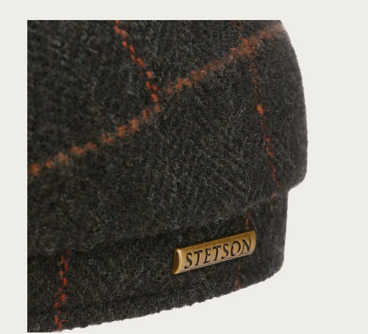 Stetson Hatteras Toscana Wool Flatcap in Braun/Schwarz