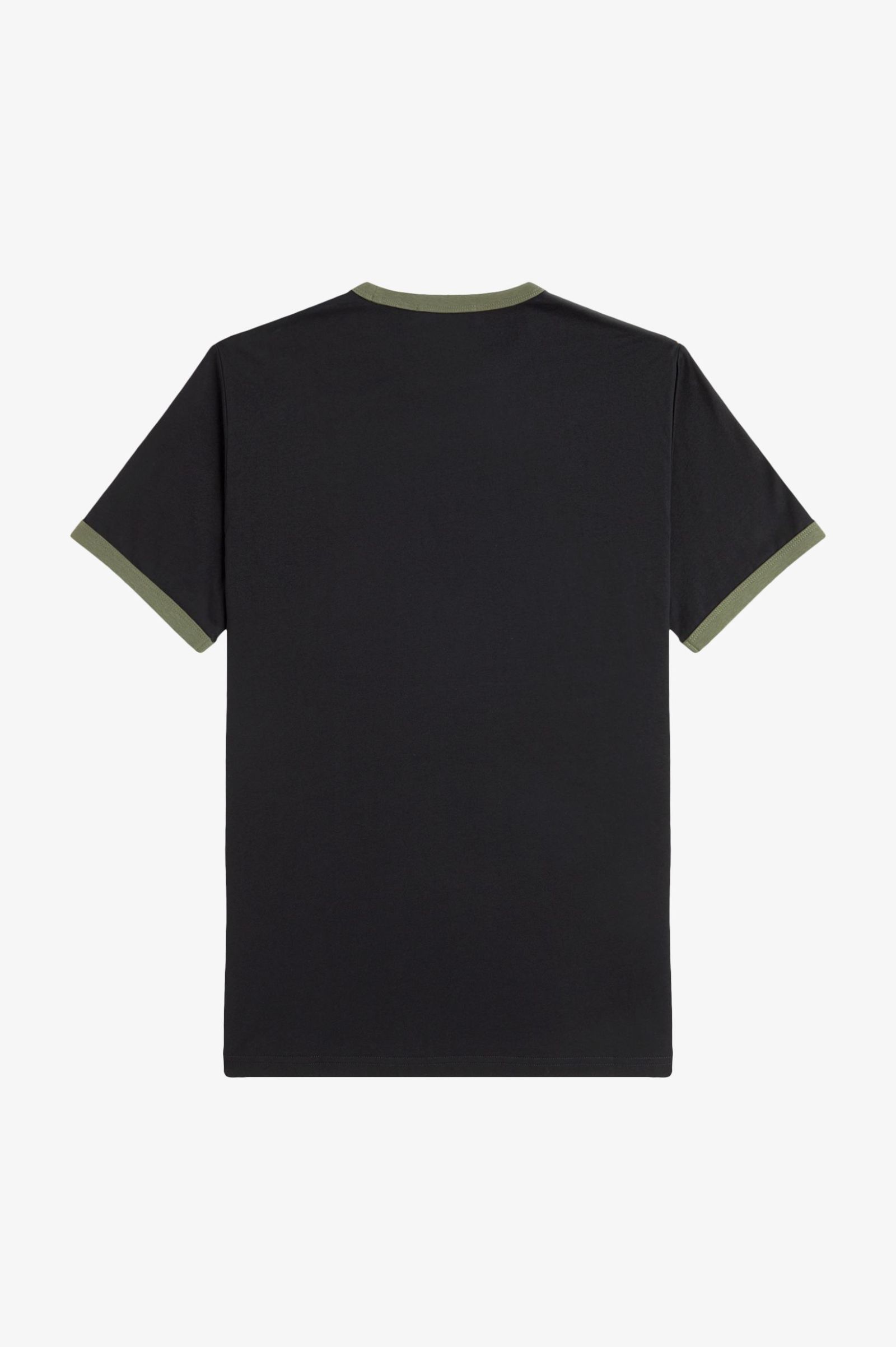 Fred Perry Ringer T-Shirt in Black/LaurelWreth