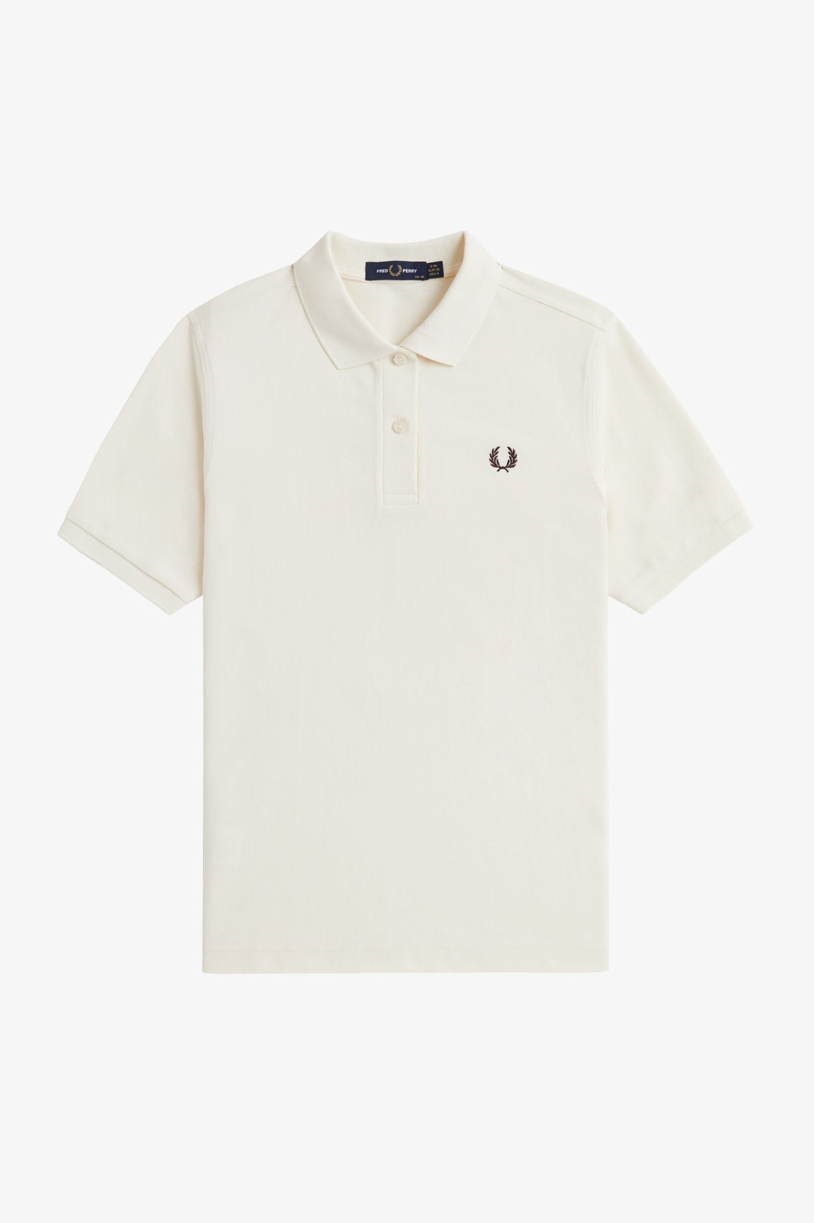 Fred Perry Damen Polo Shirt M3600 Ecru / Brick