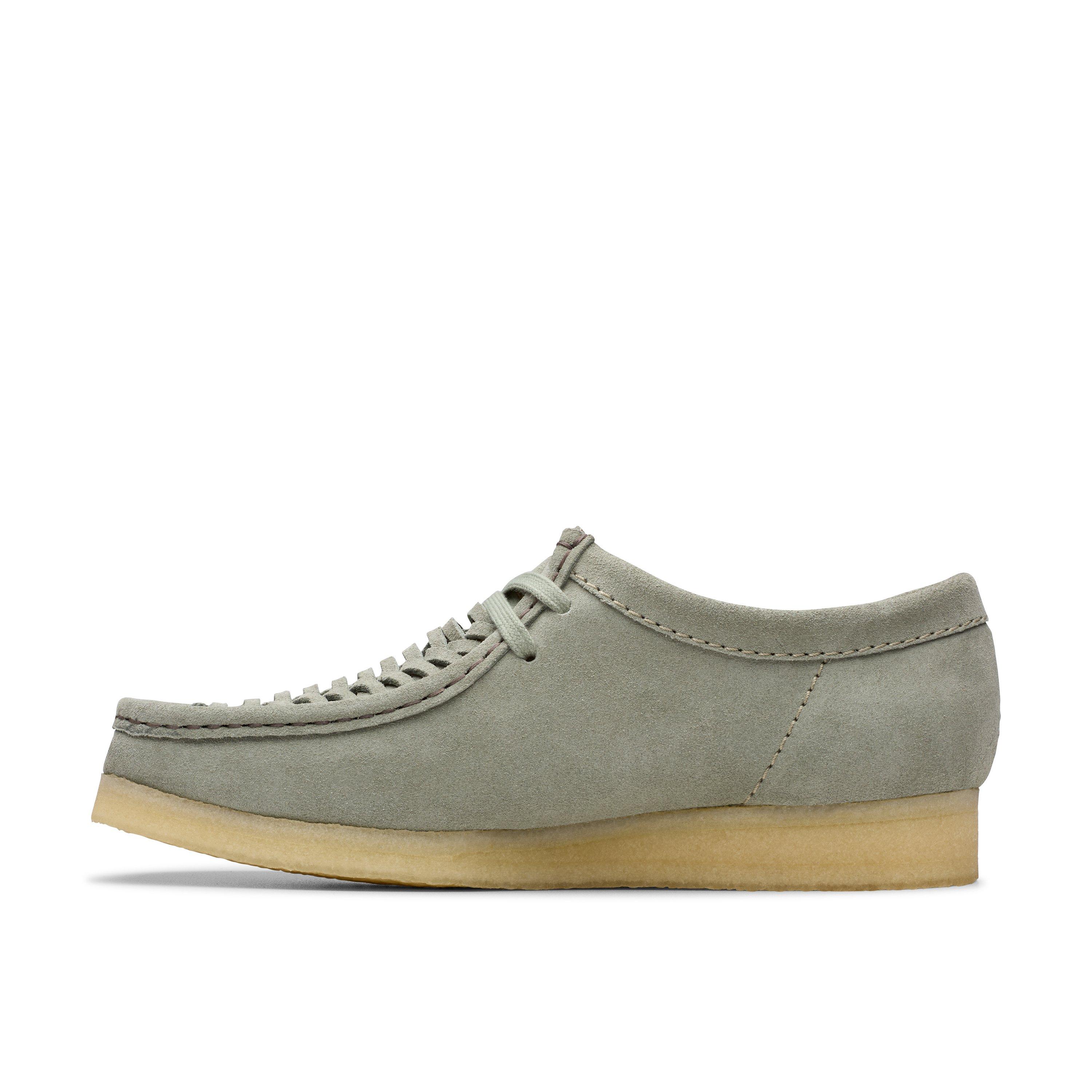 Clarks Wallabee Weave Sage Suede