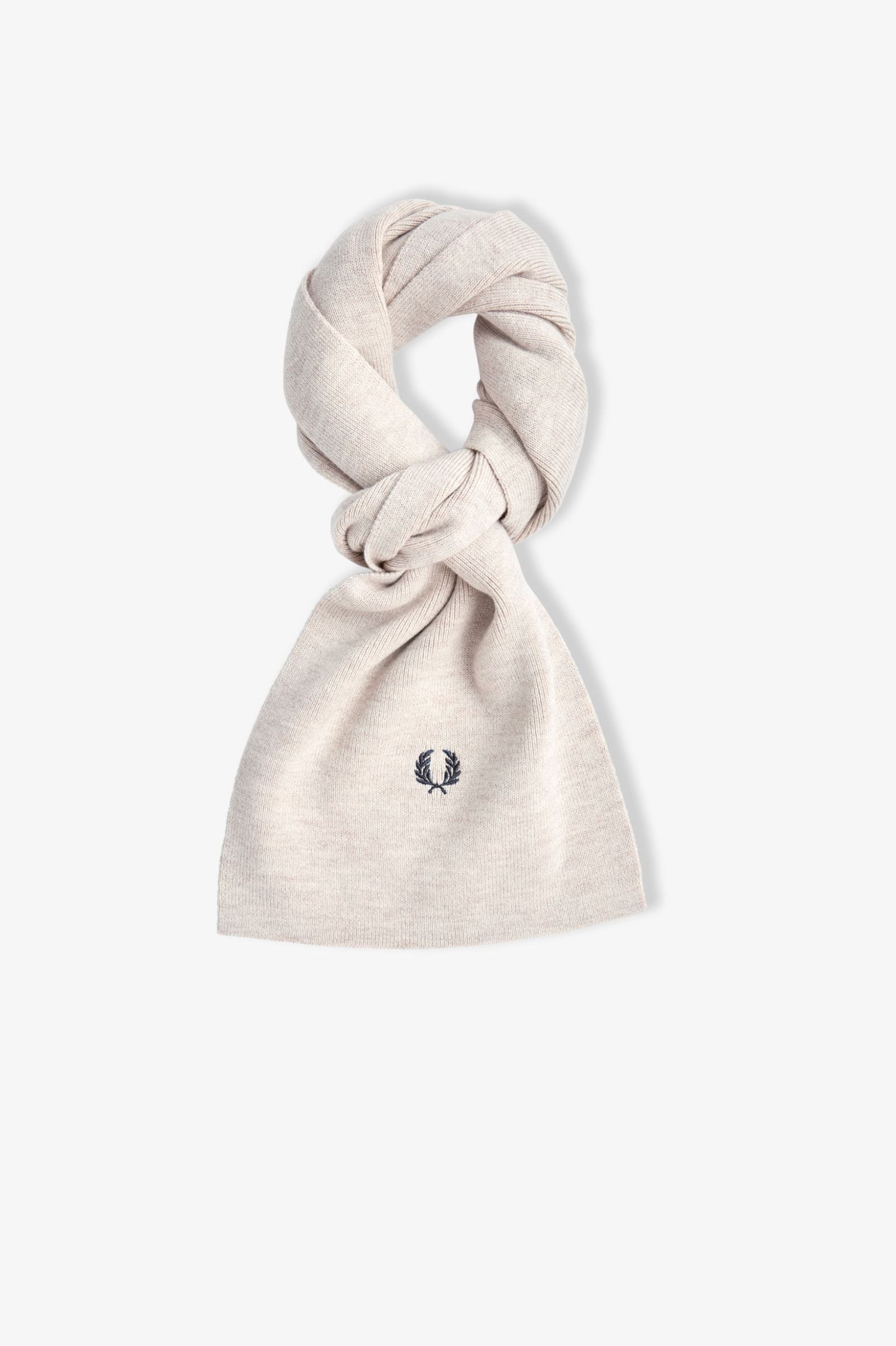 Fred Perry Classic Merino Wool Scarf in Porridge Marl