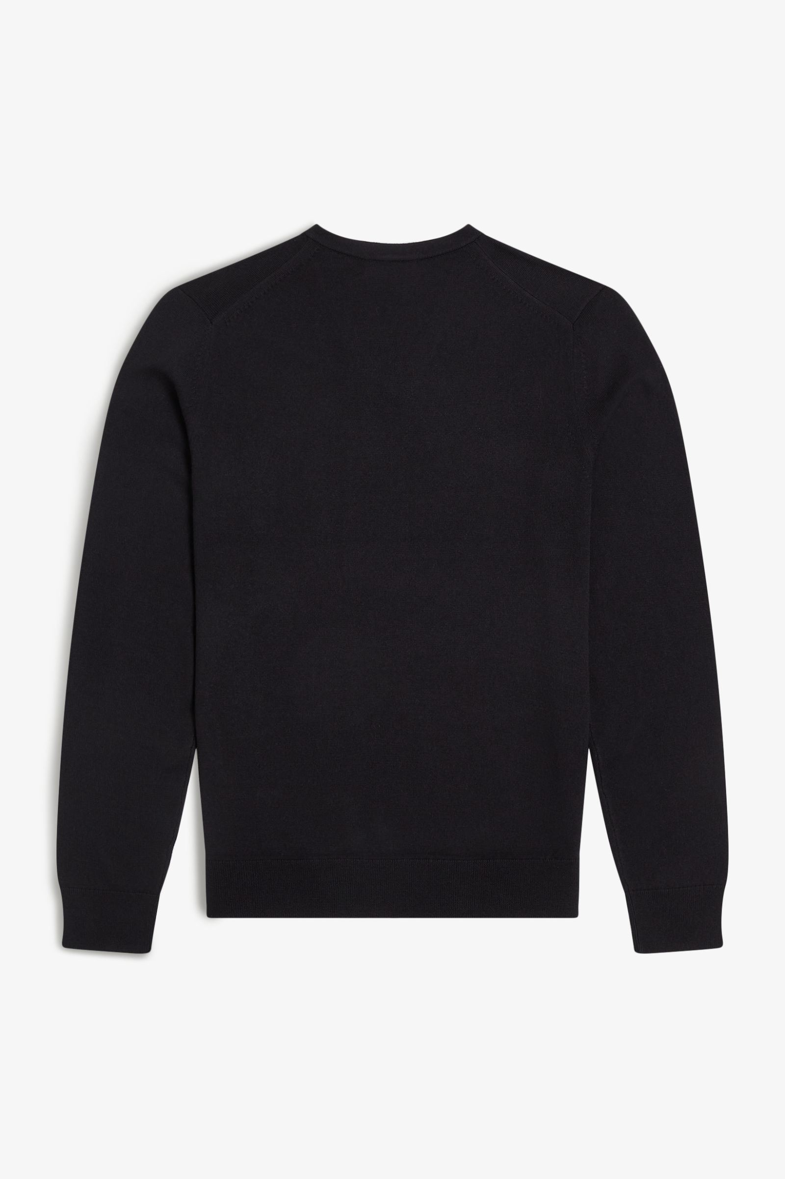 Fred Perry Classic V-Neck Jumper in Black