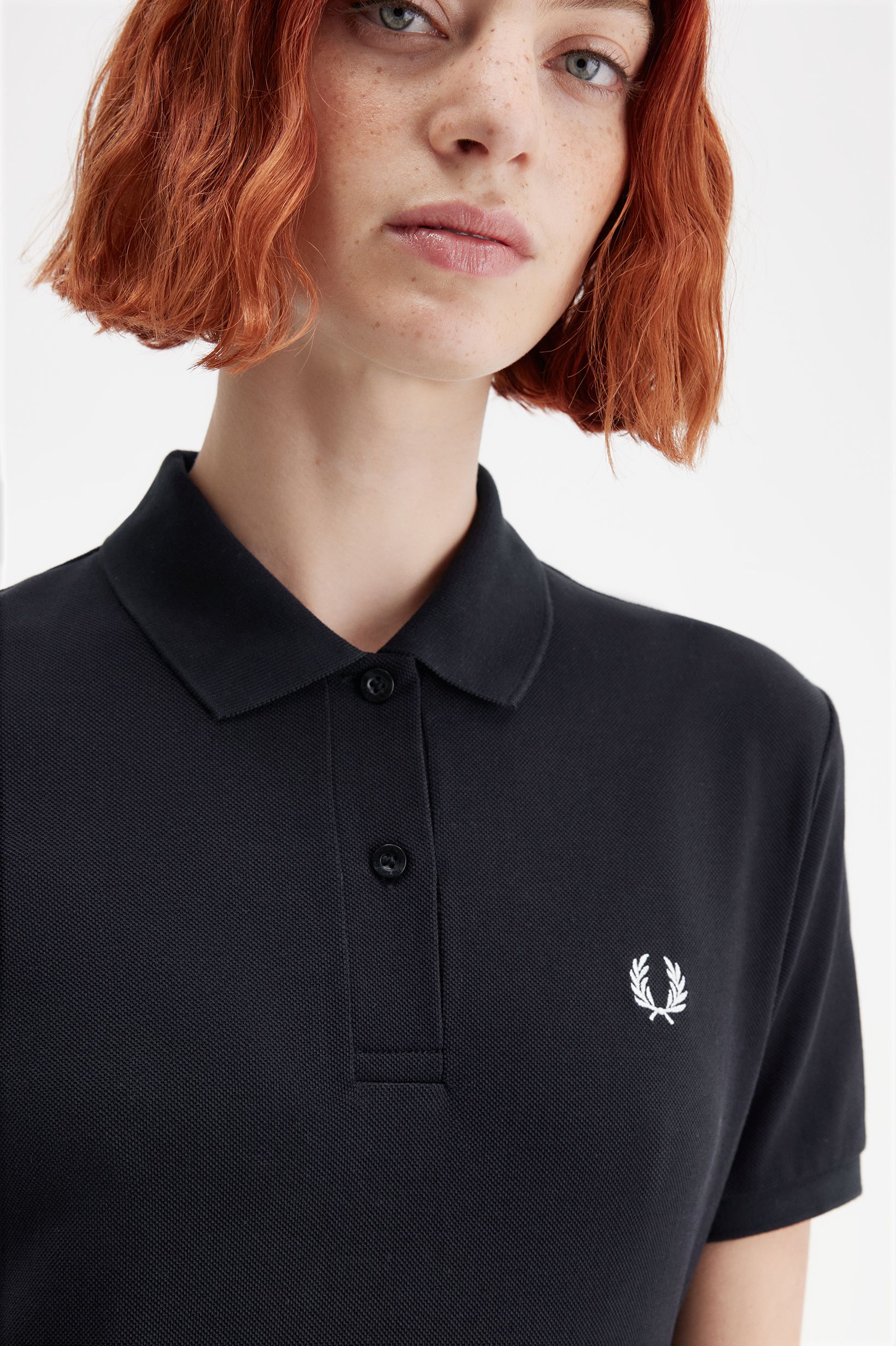 Fred Perry Pleated Tennis Dress in Black