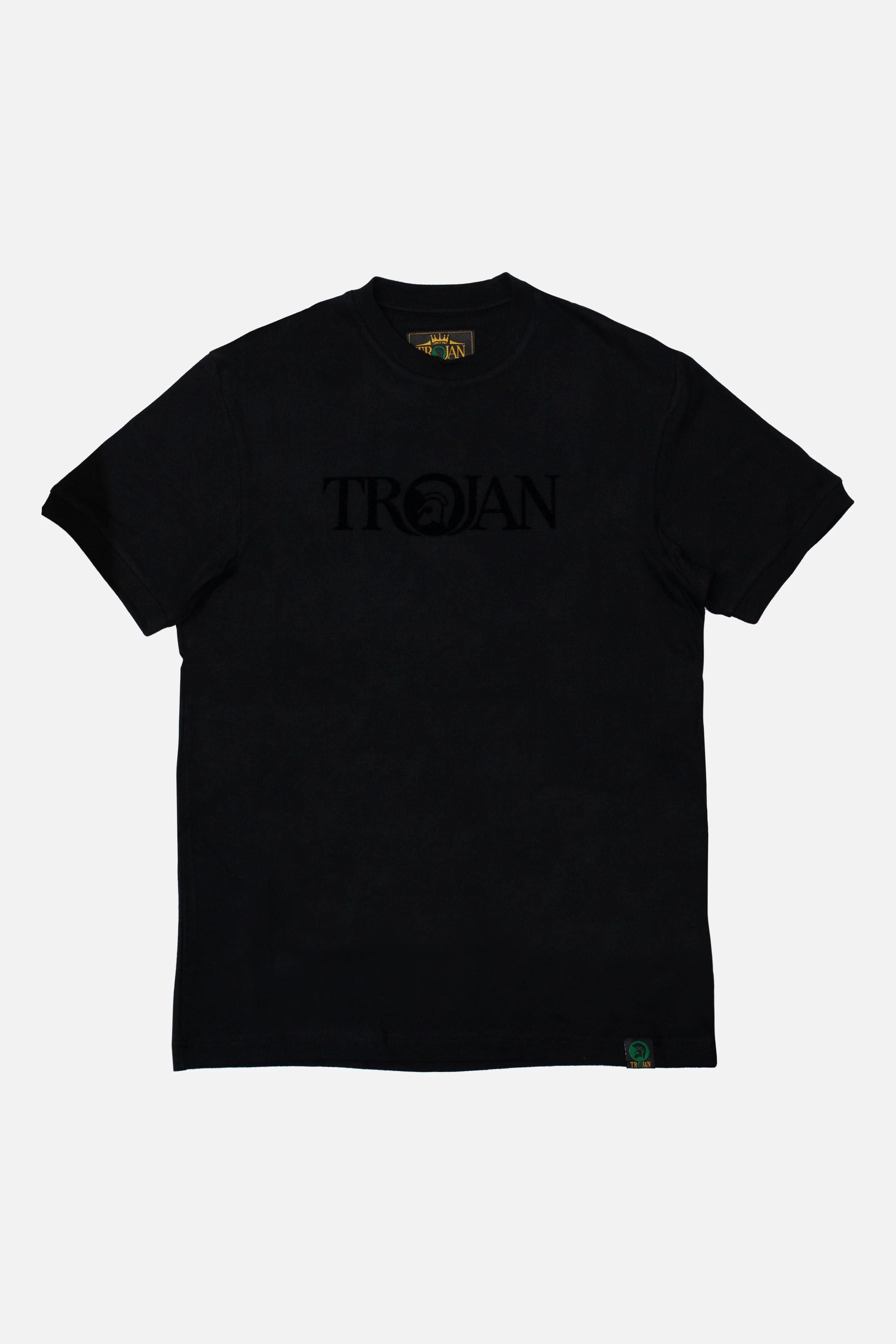 Trojan Records - TR/8995 Self Flock Logo - T-Shirt in Black