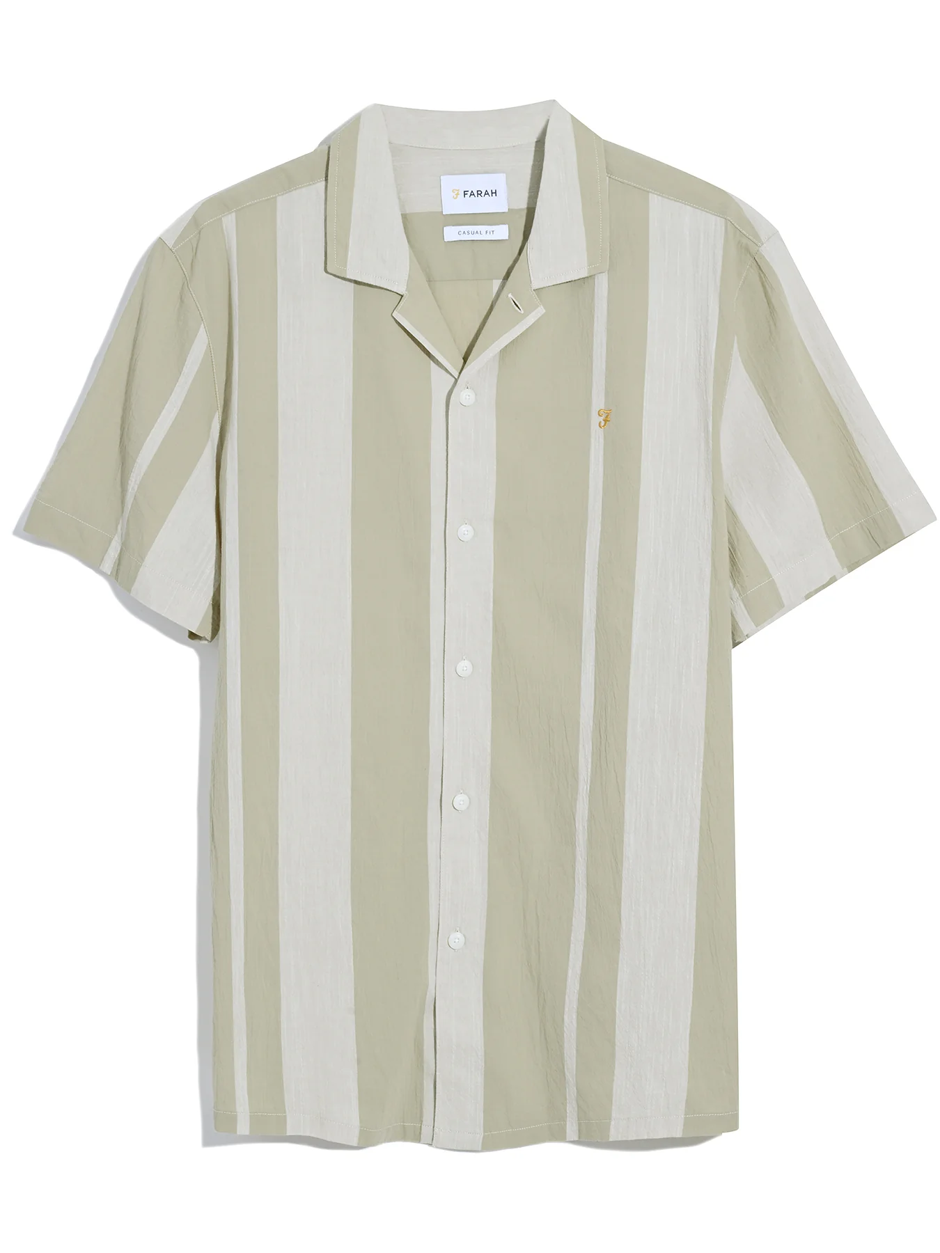 Farah Alston Short Sleeve Stripe in Hazelnut 