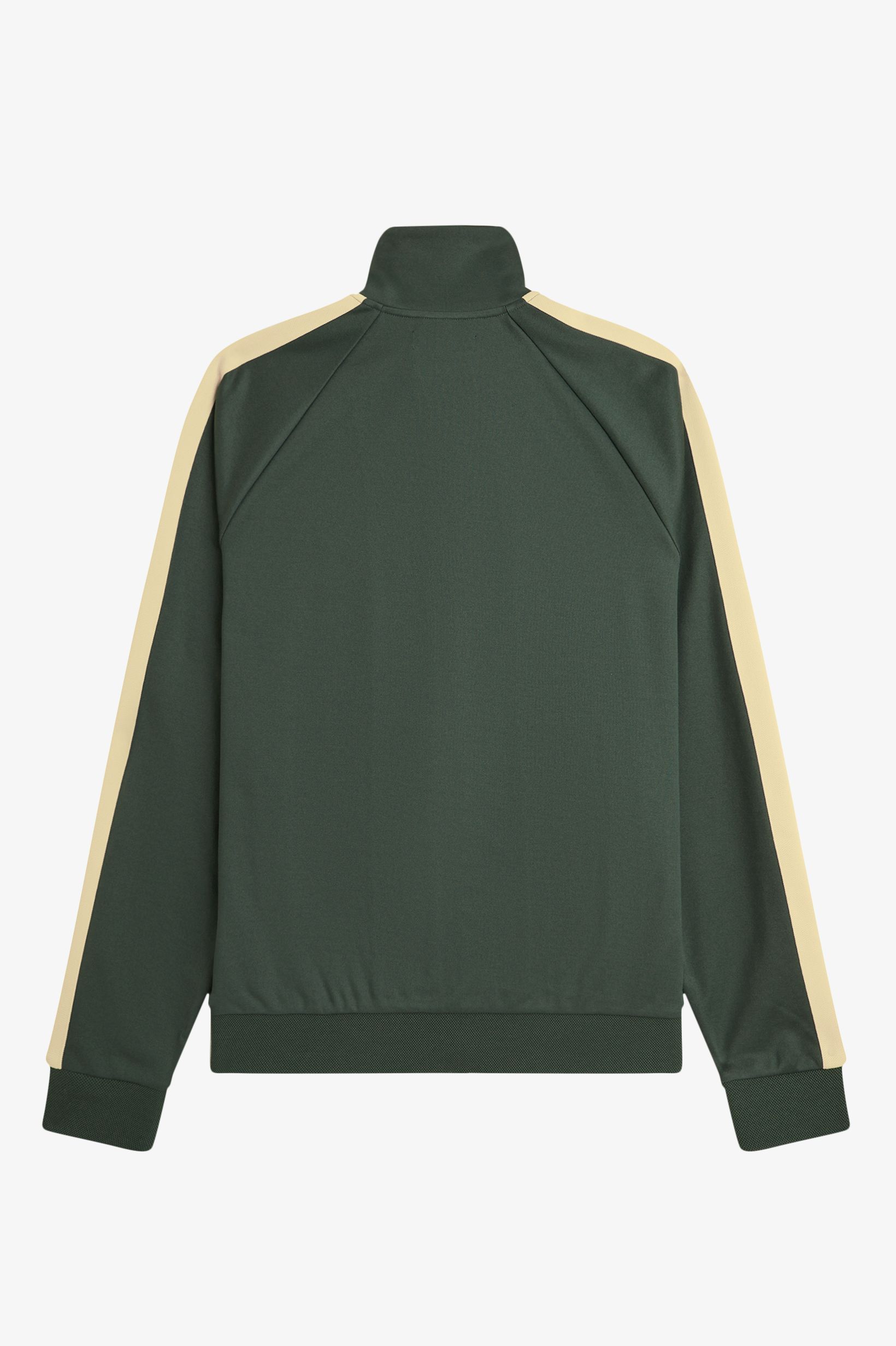 Fred Perry Two Colour Tape Track Jacket in Court Green 