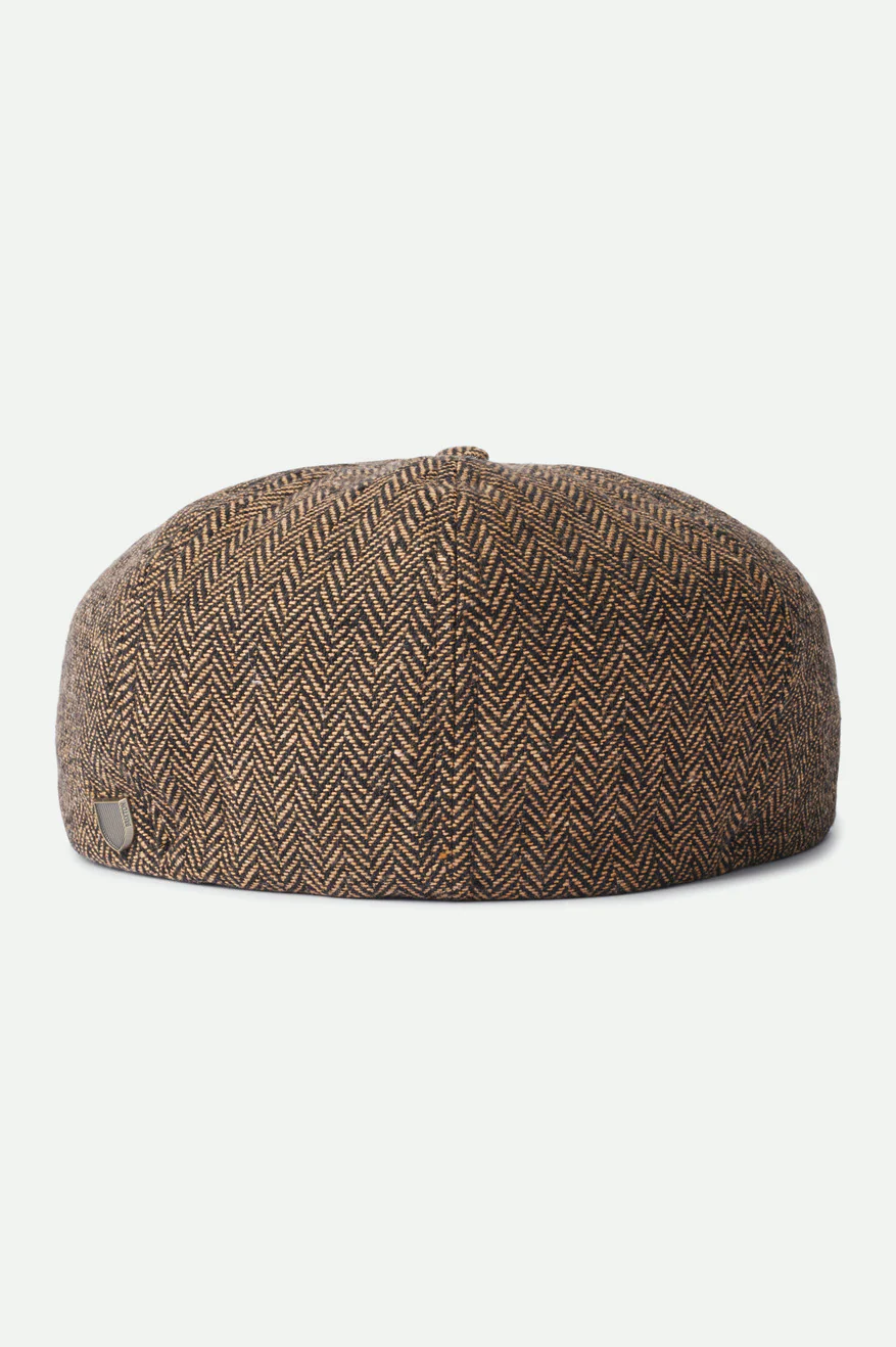 Brixton Brood Snap Cap in Khaki/Brown