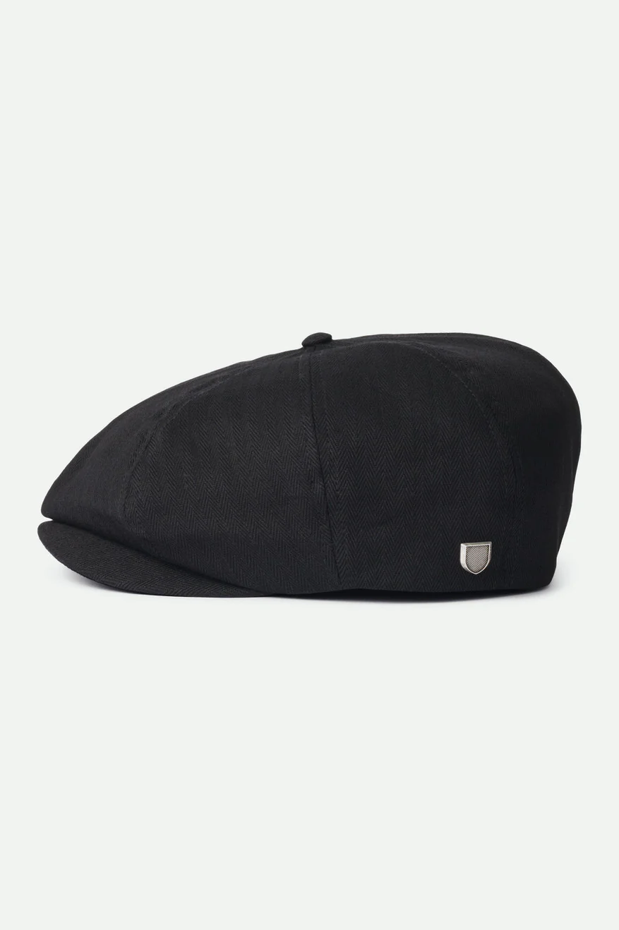 Brixton Brood Snap Cap in Black