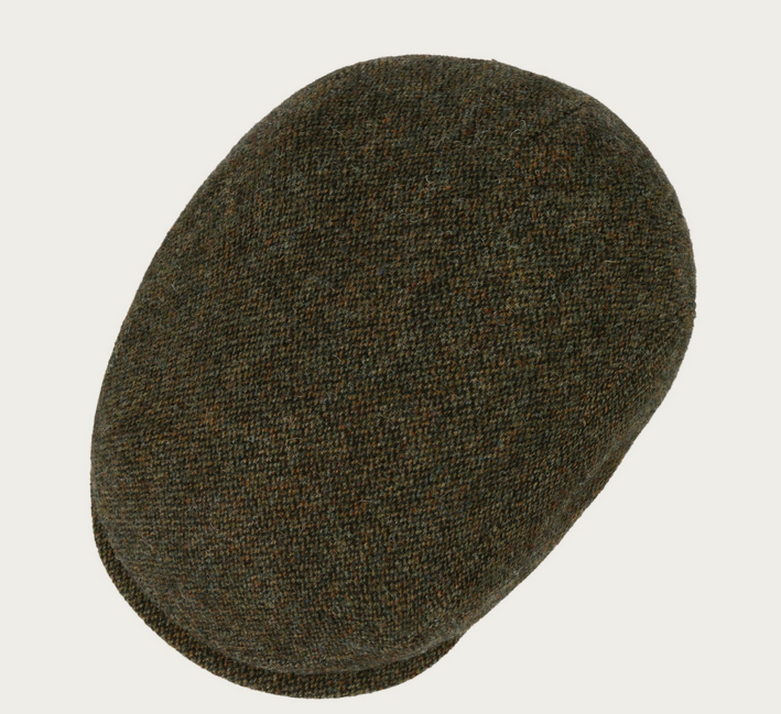 Stetson Devona Wool Flatcap in Olive