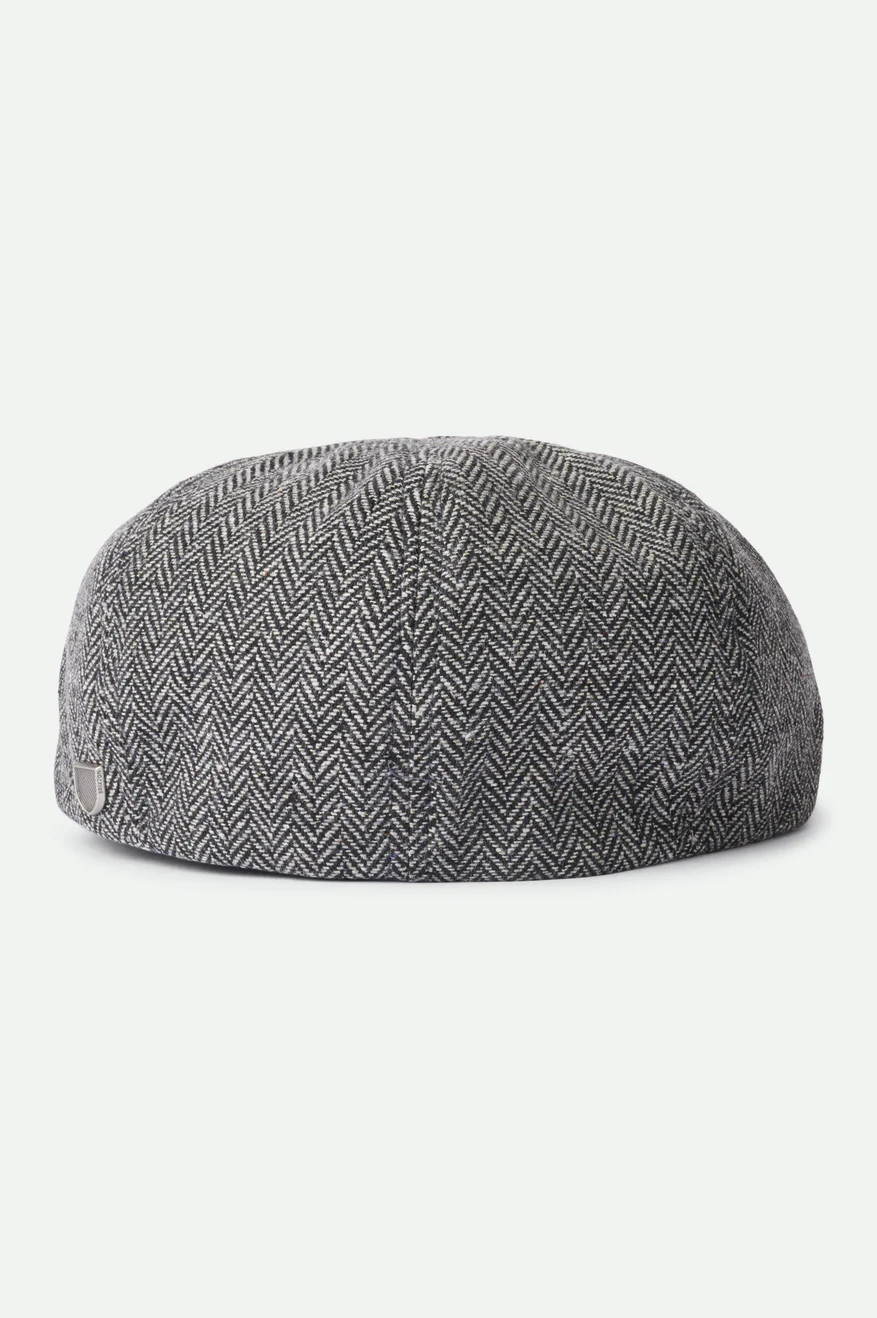 Brixton Brood Snap Cap in Grey/Black