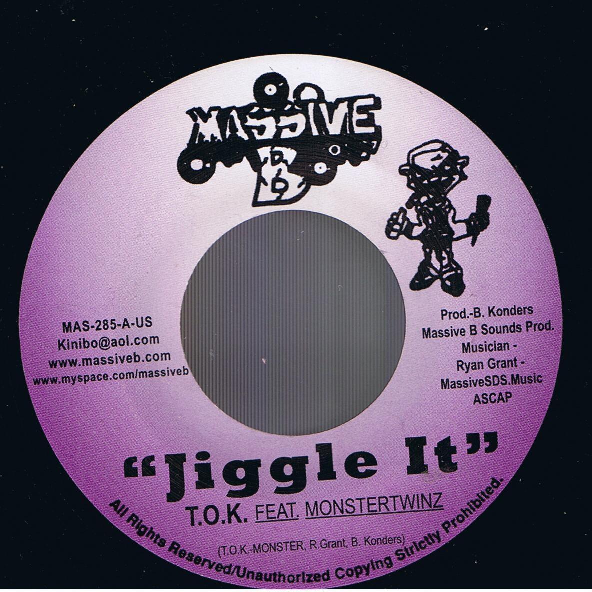 T.O.K. feat. Monstertwinz - Jiggle It / Choppa Chop - Where We Live (7") 