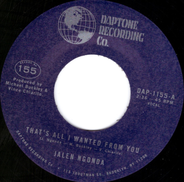 Jalen Ngonda – That's All I Wanted From You / So Glad I Found You (7")