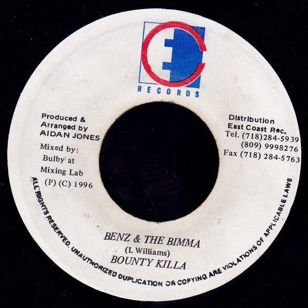 Bounty Killer Sly / Jazzwad - Benz & Bimma / Bimma (7")