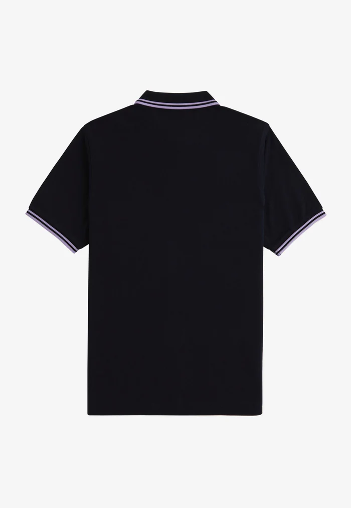 Fred Perry  Damen Polo Shirt M3600 Twin Tipped Navy/Ultra Violet