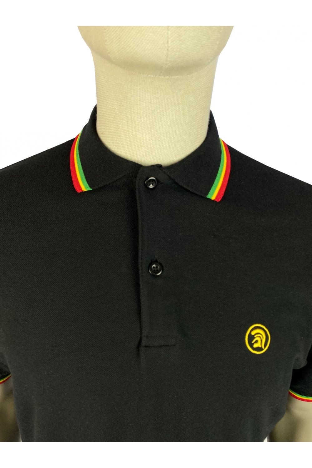 Trojan Twin-Tipped Pique Polo TC/1031 in Rasta