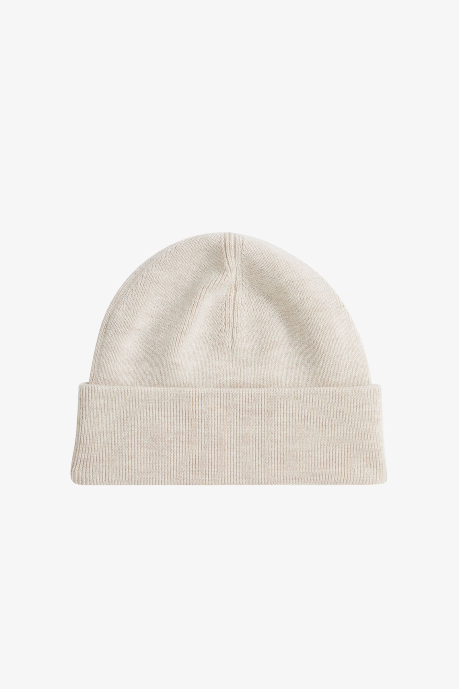 Fred Perry Classic Beanie in Porridge Marl/Anchor Grey 