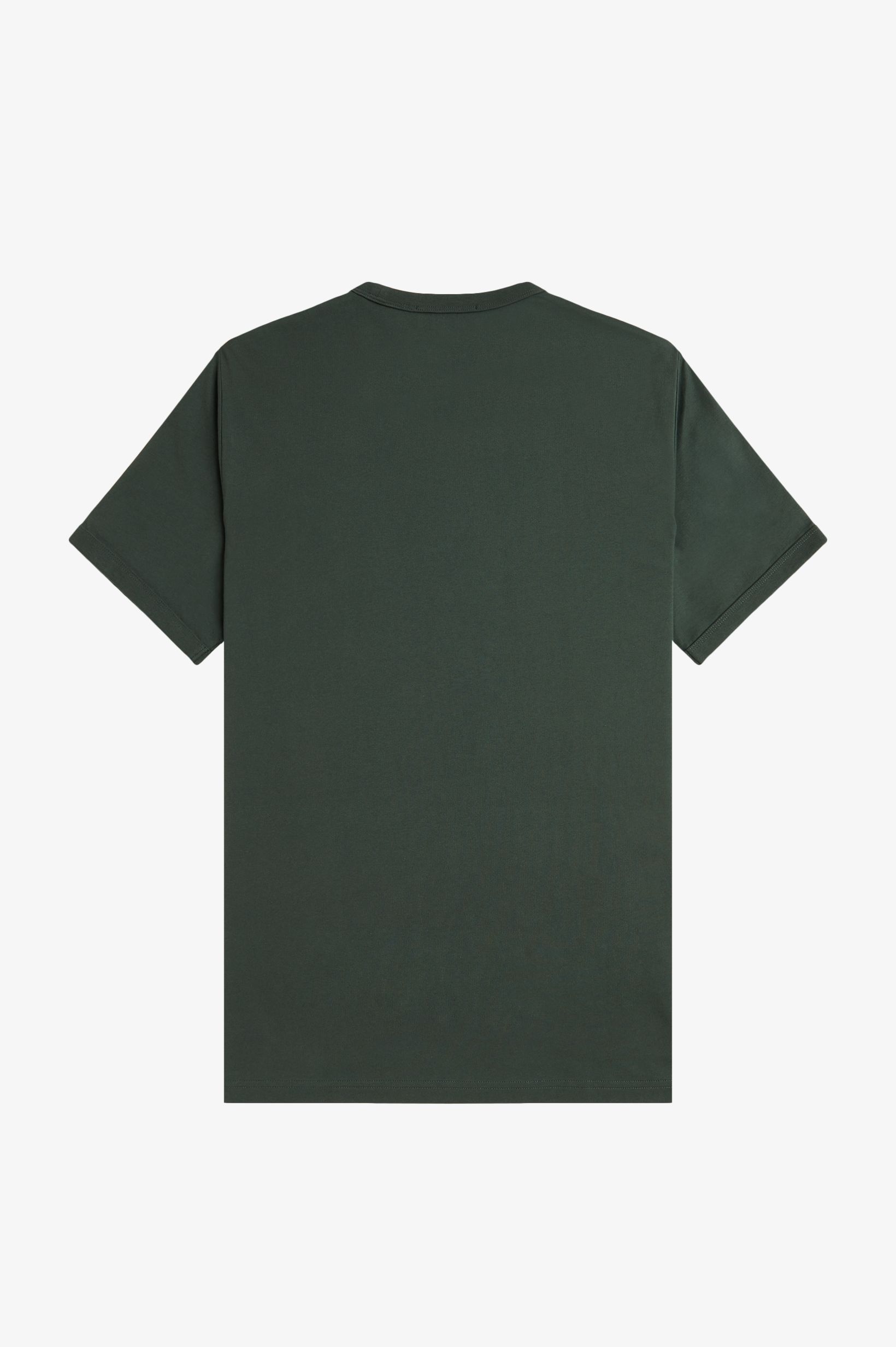 Fred Perry Ringer T-Shirt in Court Green 